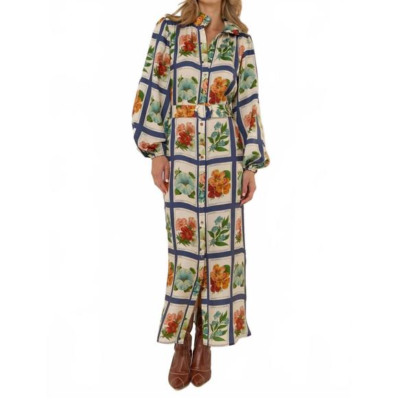 NEW PALM NOOSA tessie maxi dress in vintage botanical